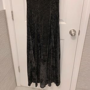 Maxi black and gold skirt